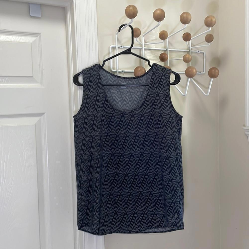 MEC - Outdoor Sleeveless Top - Aztec Design - Black - Xsmall